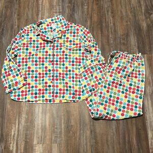 Rainbow Polka Dot 2 Piece Pajama Set - Petite L